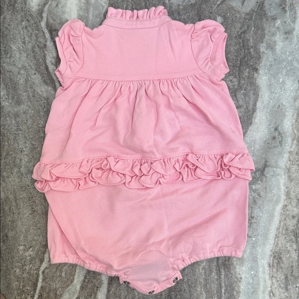 Ralph Lauren Baby Girl Romper Onesie Pink Sz 6M
